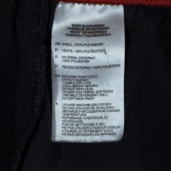 Adidas Essentials 3-Stripes Tricot Track Pants Black / Red Stripes Men's Size XL - Picture 4 of 10